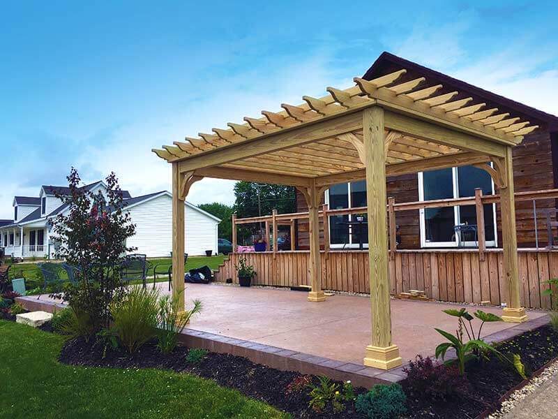 Classic Wood Pergola — Pergola by Amish Country Gazebos